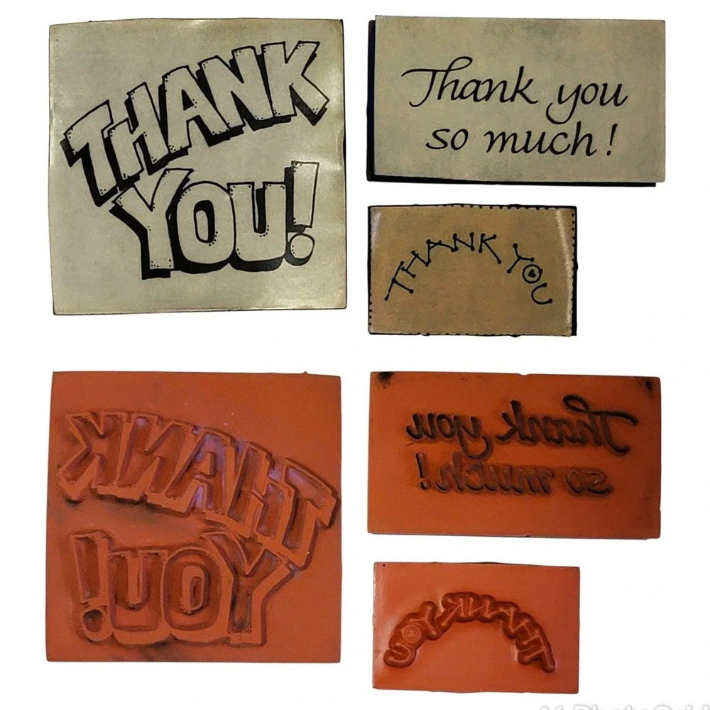 VTG Sayings & Phrases Rubber Stamps Lot of 21 Birthday Thank You Get‎ Well Soon